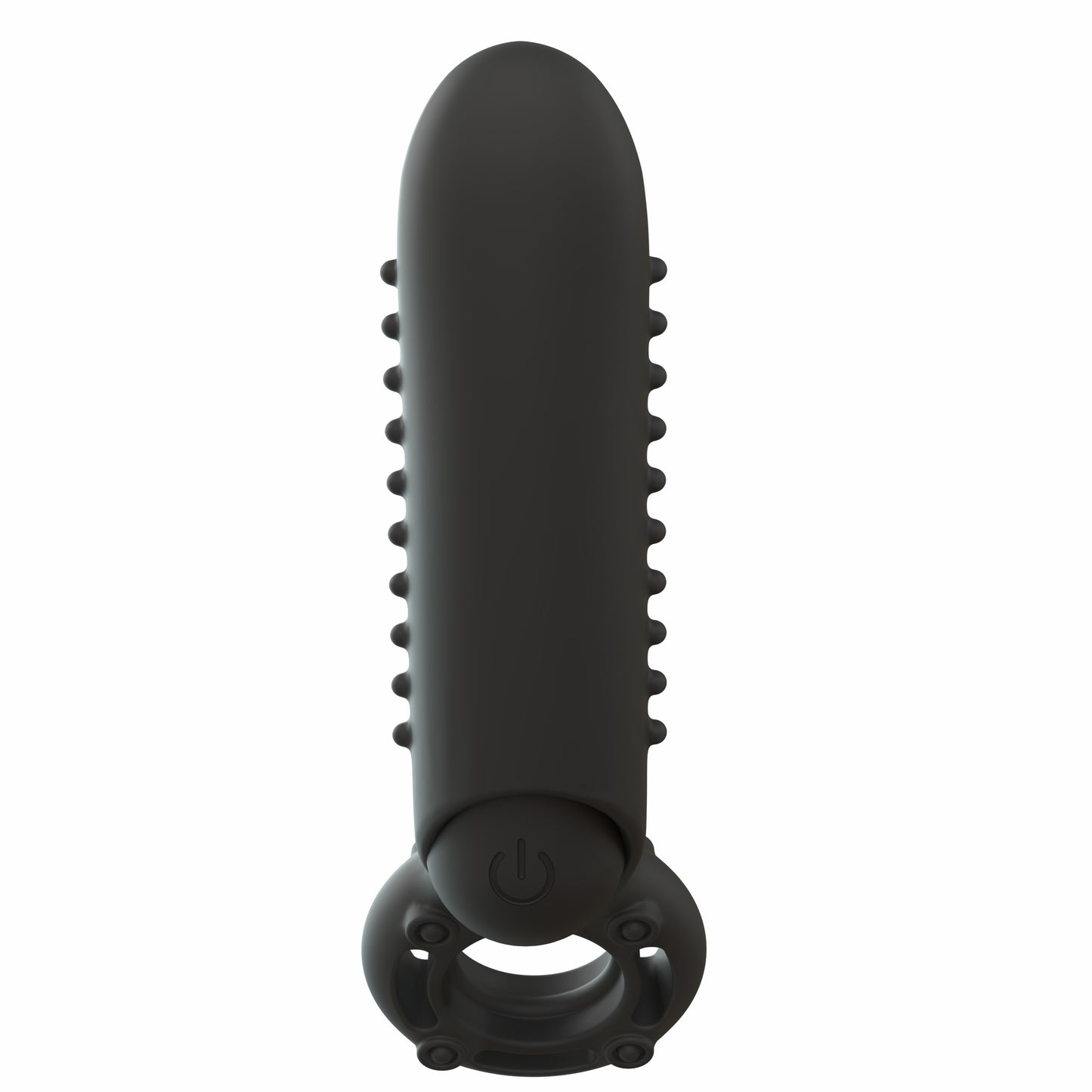 O Yeah Rechargeable Silicone Vibrating Ring – Black