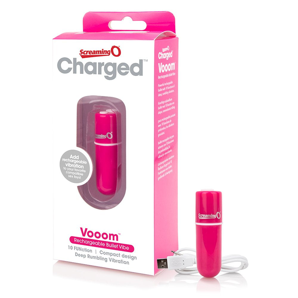 Charged Vooom Rechargeable Bullet Vibe - Pink