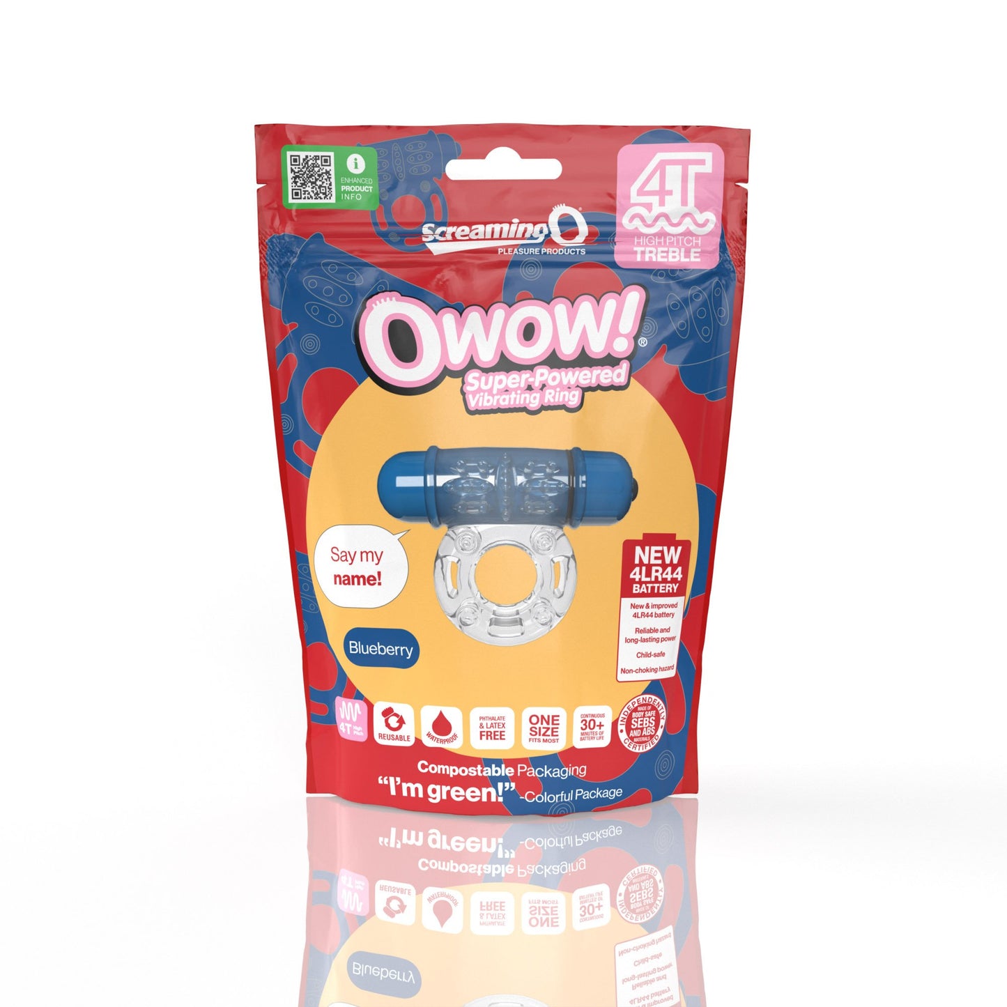 Screaming O 4T Owow - Blueberry ScreamingO Cock Ring