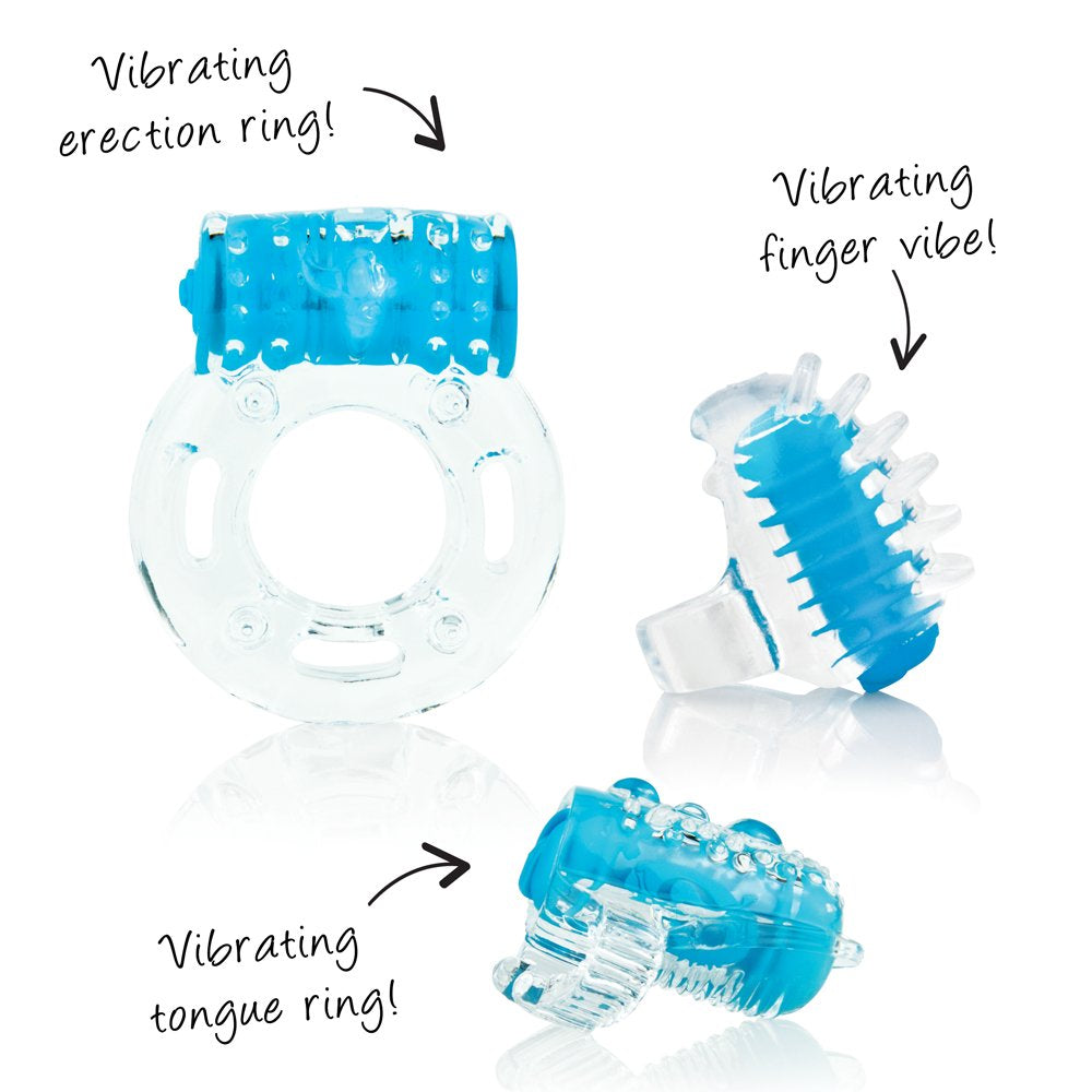 Vibroman - Blue ScreamingO Cock Ring
