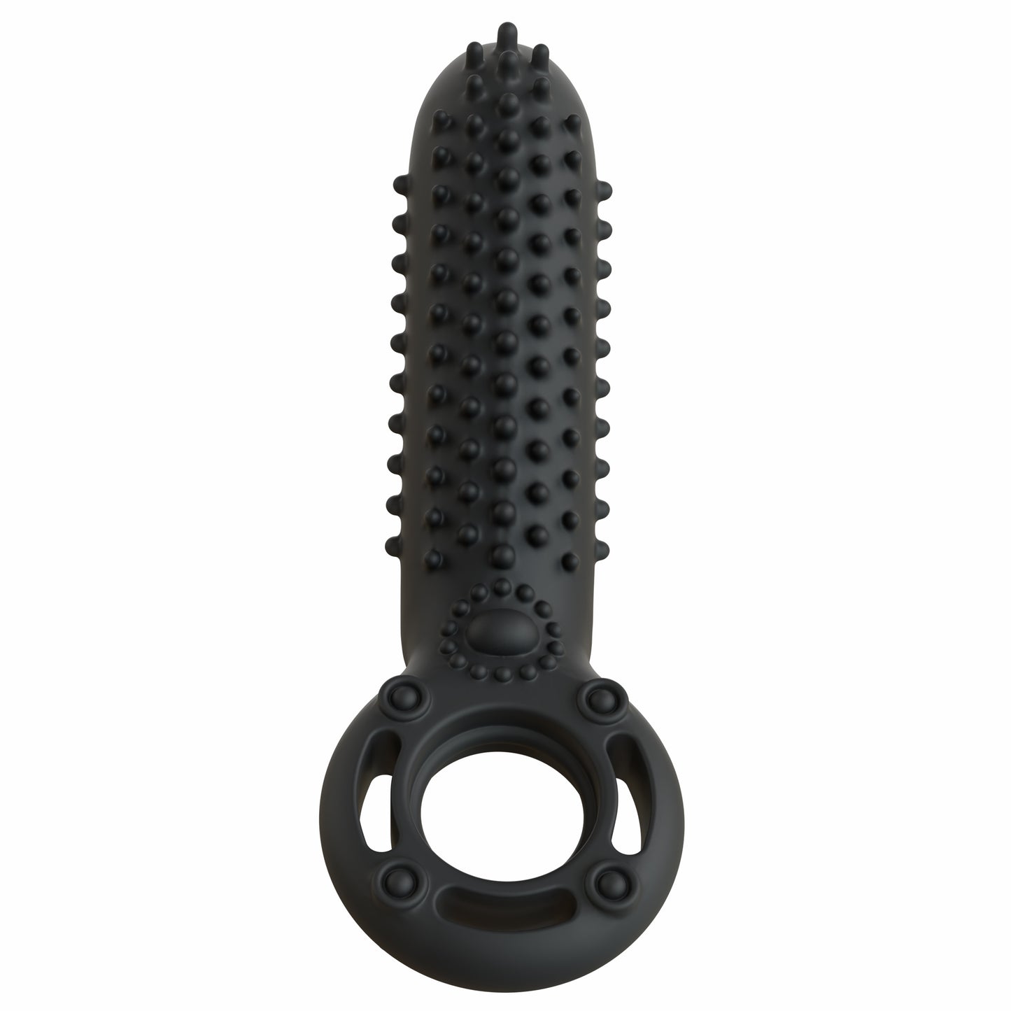 O Yeah Rechargeable Silicone Vibrating Ring – Black