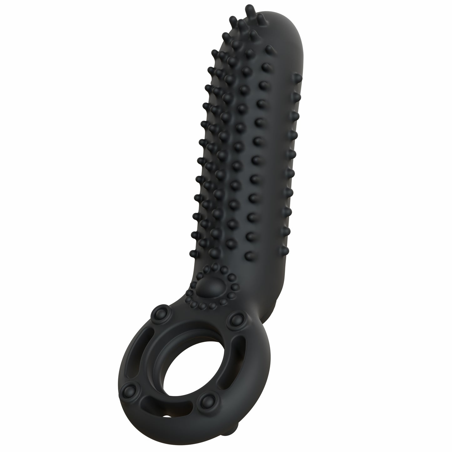 O Yeah Rechargeable Silicone Vibrating Ring – Black