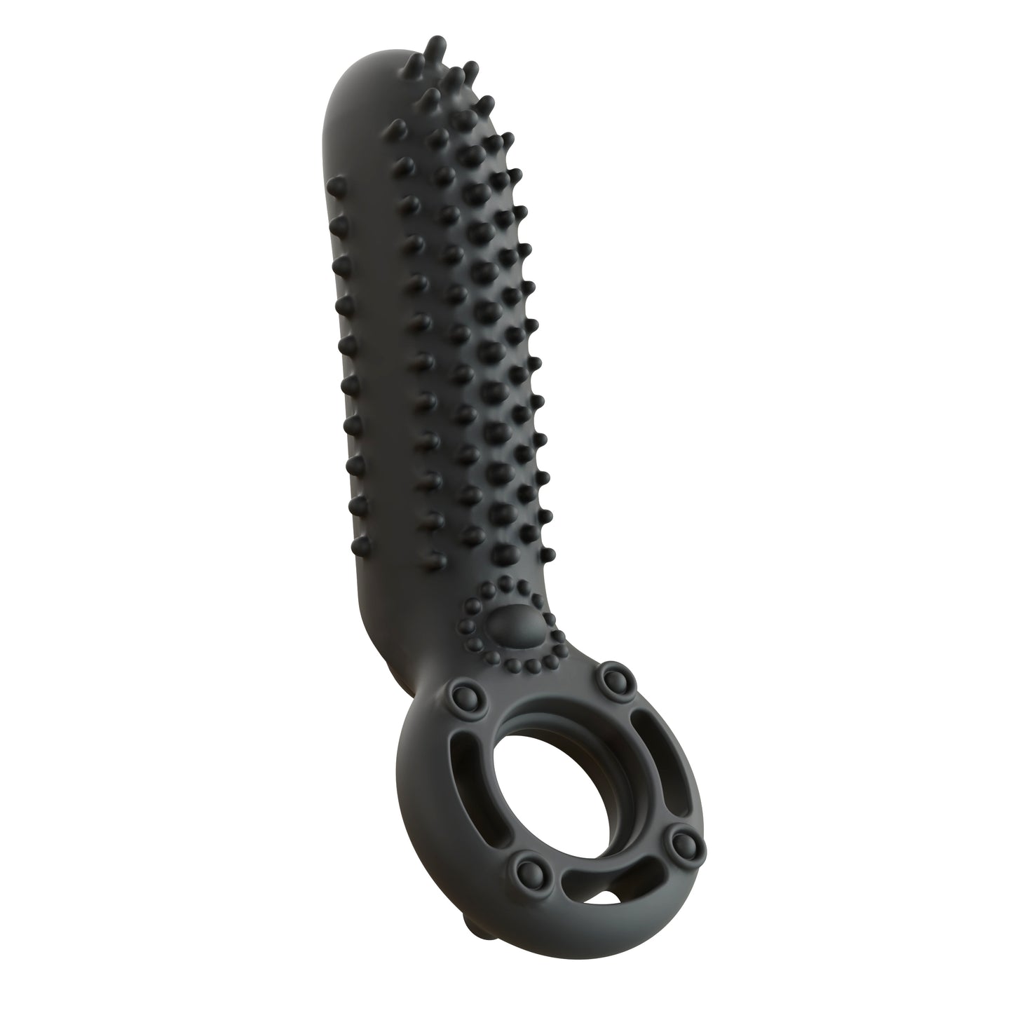 O Yeah Rechargeable Silicone Vibrating Ring – Black
