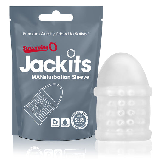 ScreamingO Jackits male masturbator and textured stroker sleeve with packaging