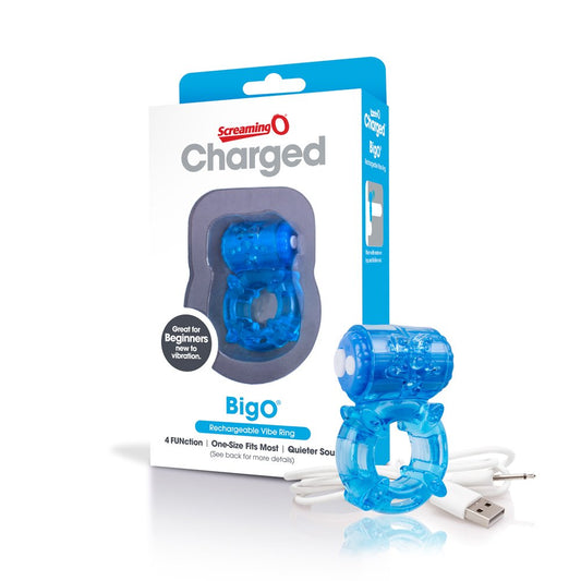 Charged Big O - Blue ScreamingO Cock Ring