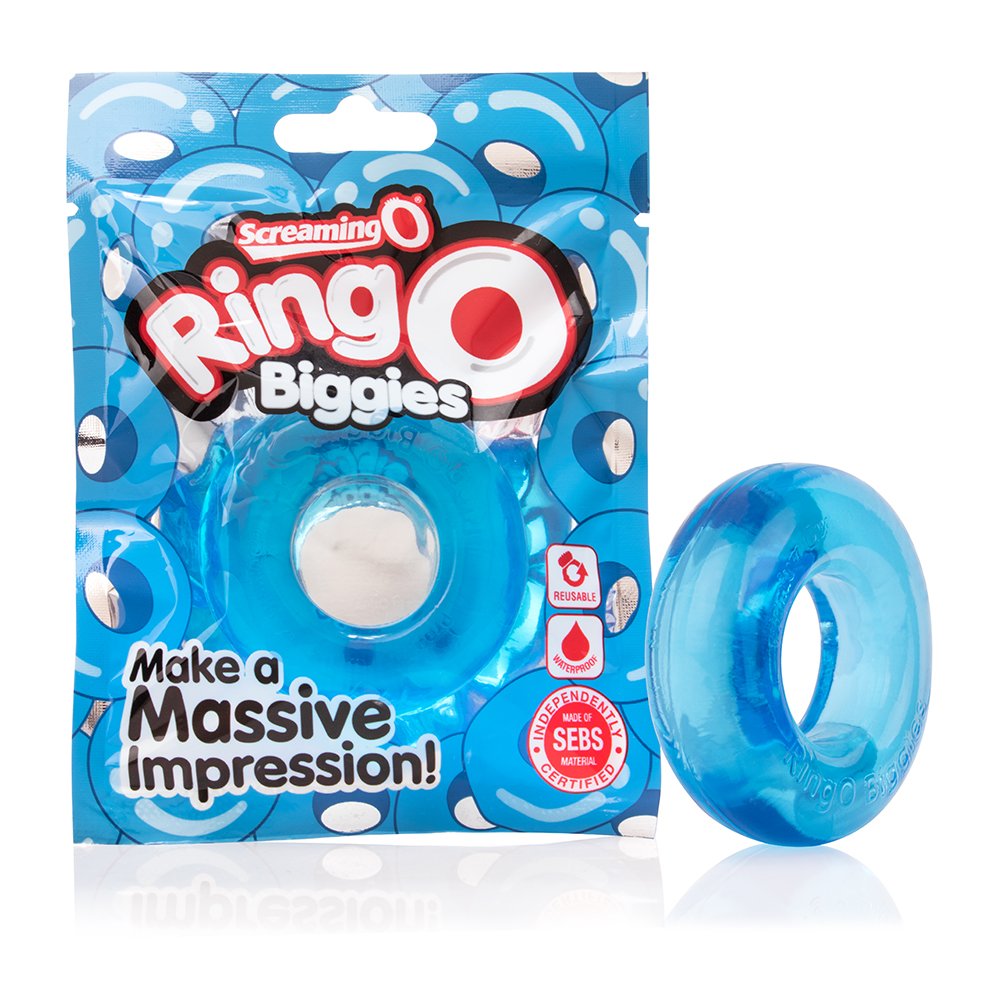 RingO Biggies - Blue ScreamingO Cock Ring