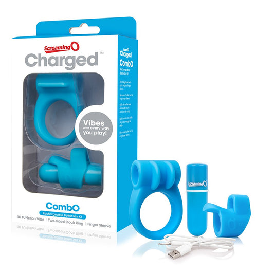 Charged Combo #1 with C-ring & Finger Sleeve- BLUE