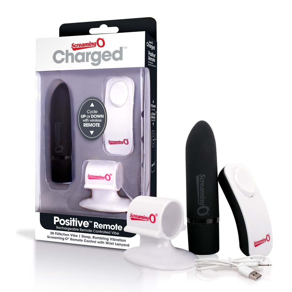 Charged Positive Remote Control Vibe - Black