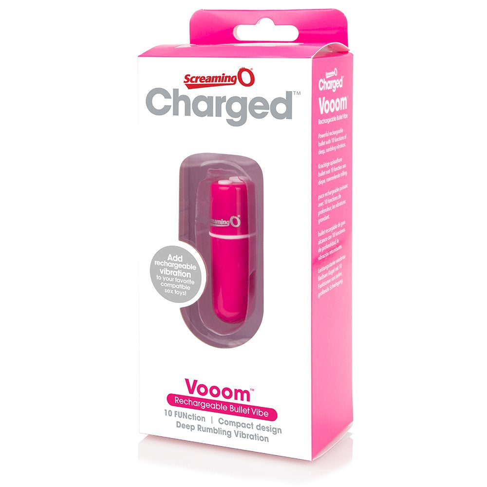 Charged Vooom Rechargeable Bullet Vibe - Pink