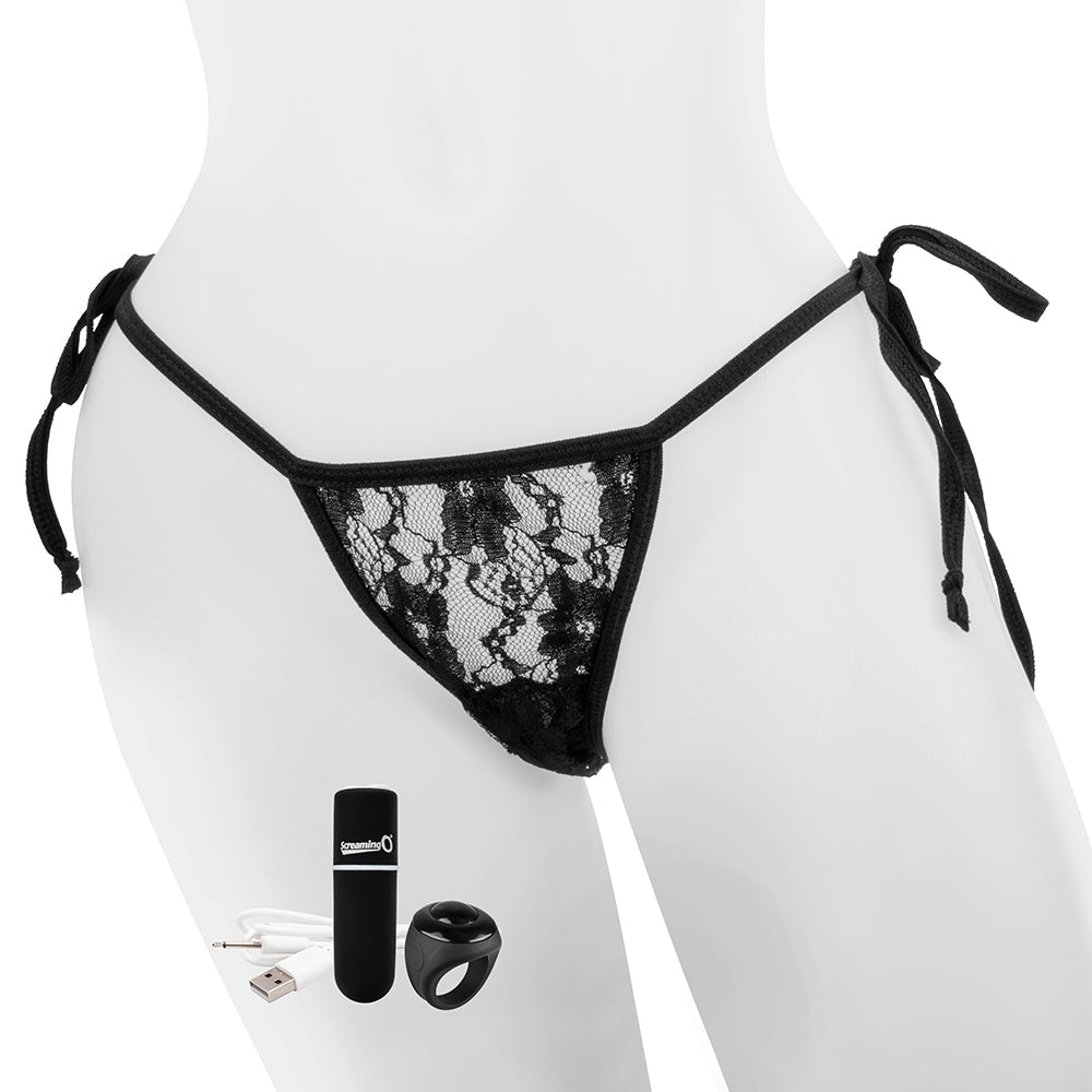 My Secret Charged Remote Control Panty Vibe - Black ScreamingO Panty Vibrator