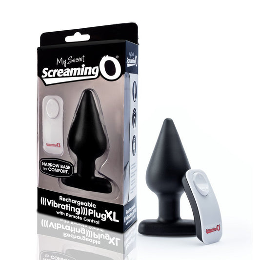 My Secret Remote Vibrating XL Plug - Black