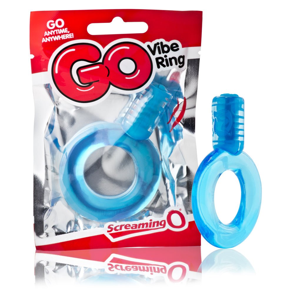 Go Vibe - Blue ScreamingO Cock Ring