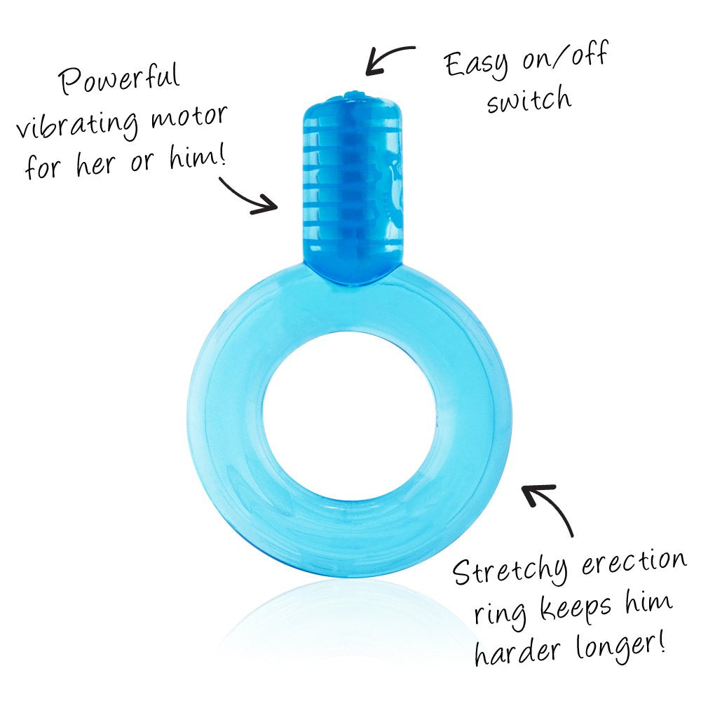 Go Vibe - Blue ScreamingO Cock Ring