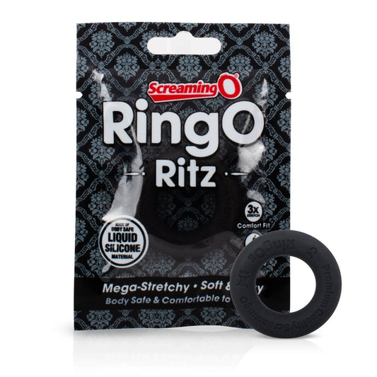 Ring O Ritz Black ScreamingO Cock Ring