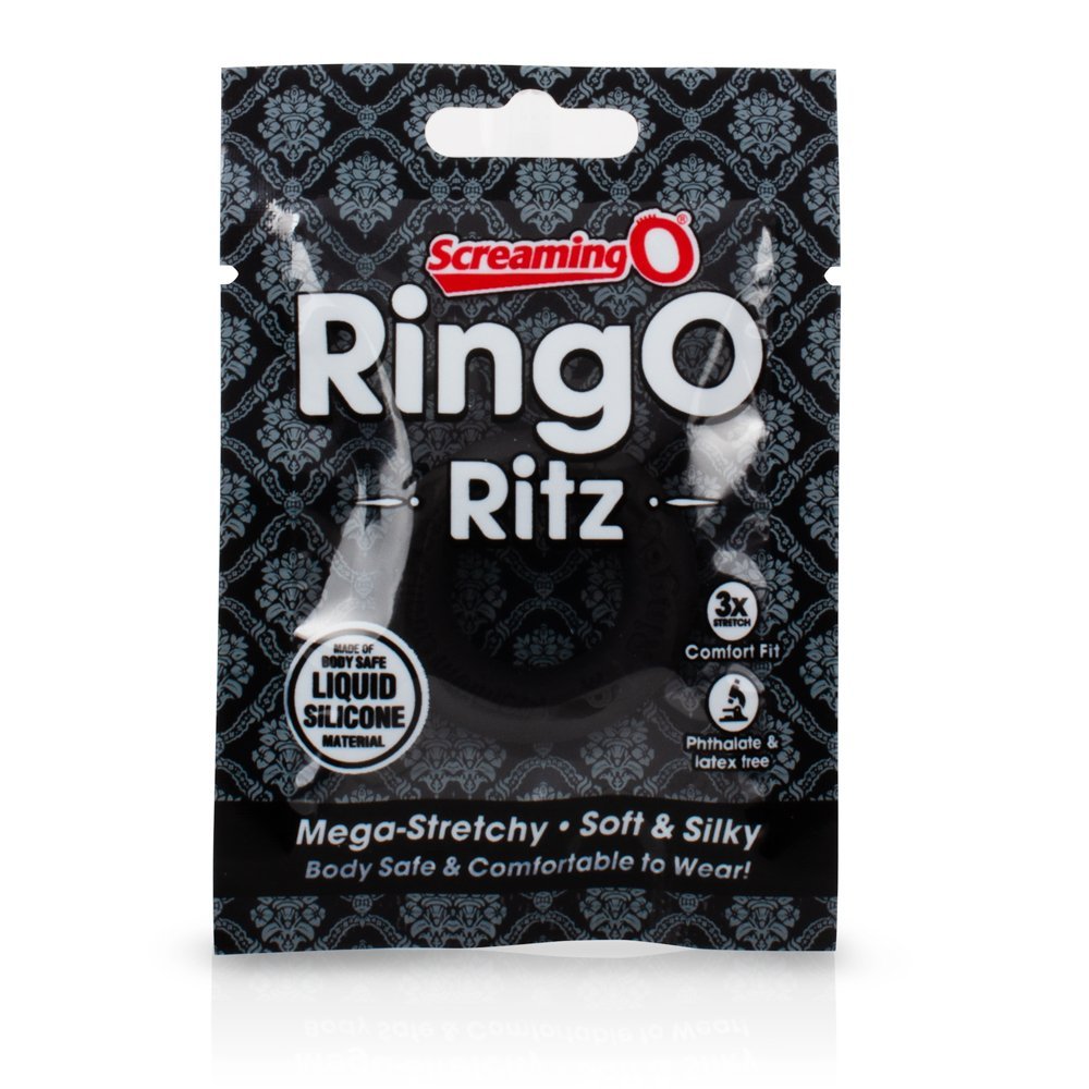Ring O Ritz Black ScreamingO Cock Ring