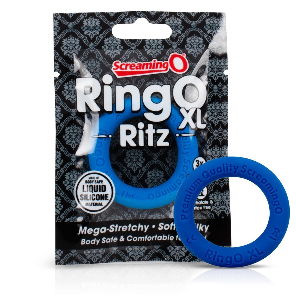 Ring O Ritz XL Blue ScreamingO Cock Ring