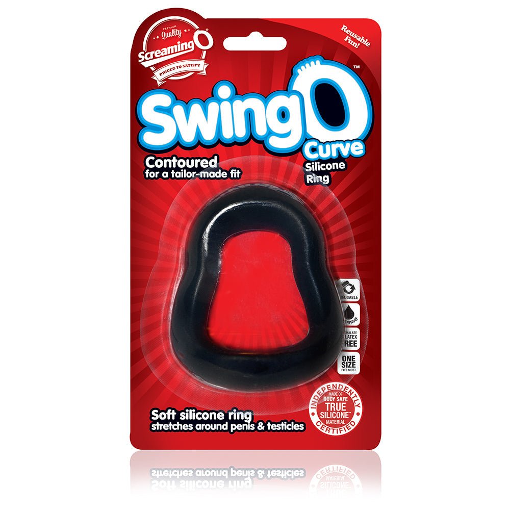 SwingO Curve Black ScreamingO Cock Ring