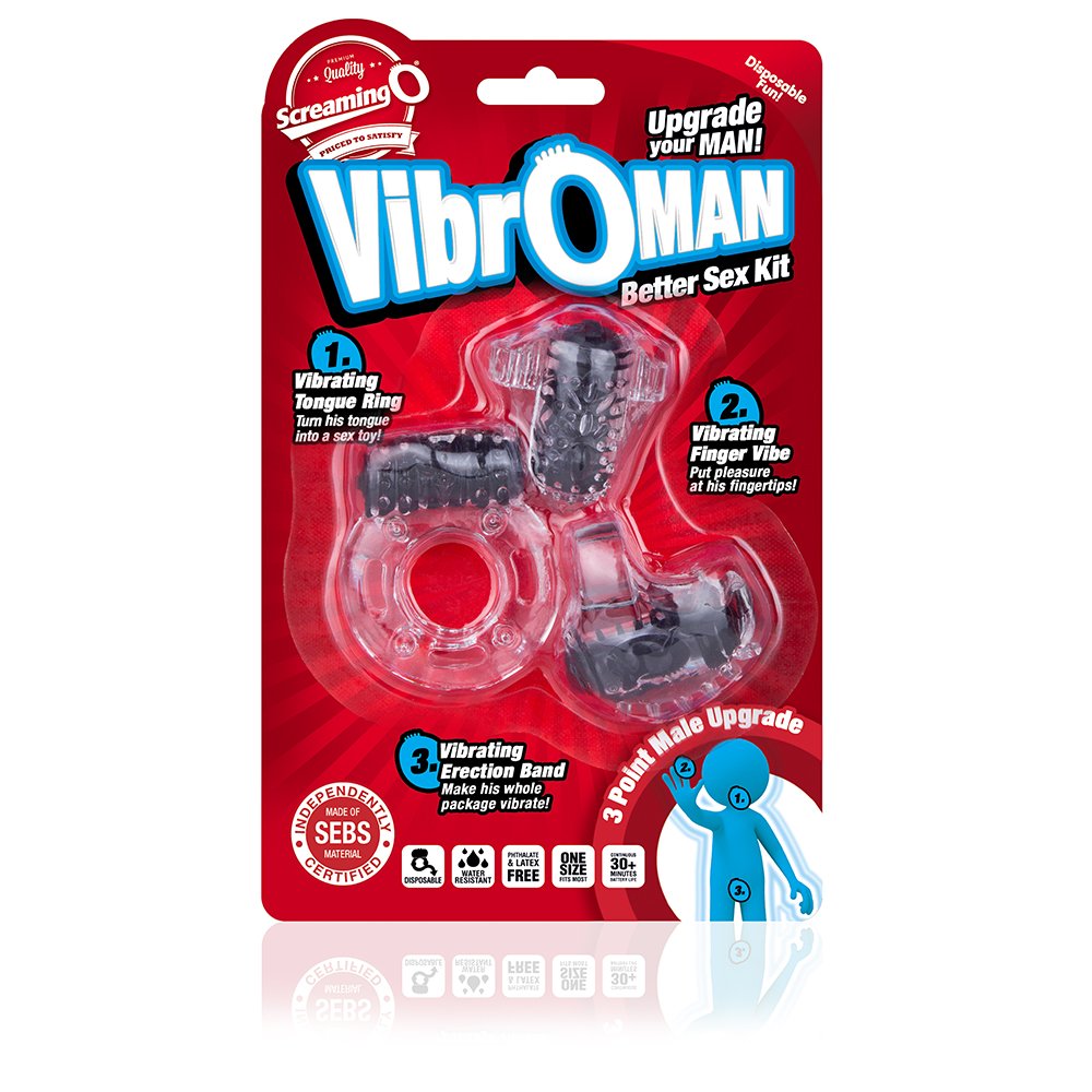 Vibroman - Black ScreamingO Cock Ring